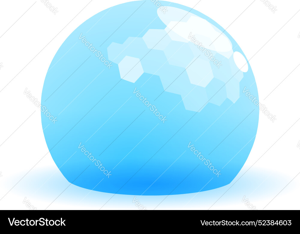 Abstract blue sphere with hexagonal shapes Abstract blue sphere with hexagonal shapes vector image