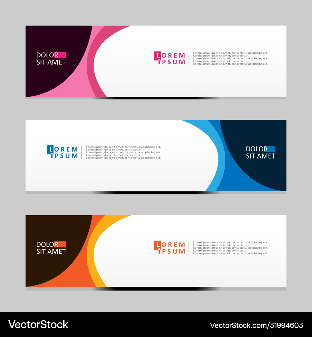 Abstract design banner web template Abstract design banner web template vector image