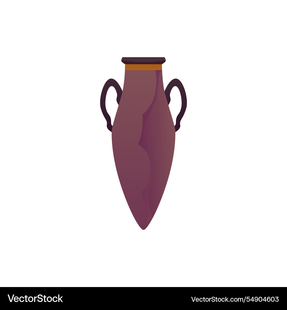 Antike Amphora Vase flach hoch Antike Amphora Vase flach hoch vektorbild