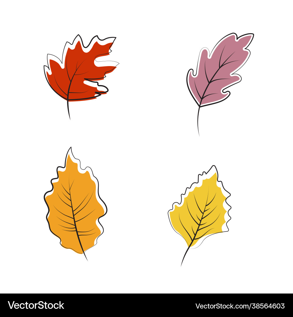 Autumn element icon design Vector Image