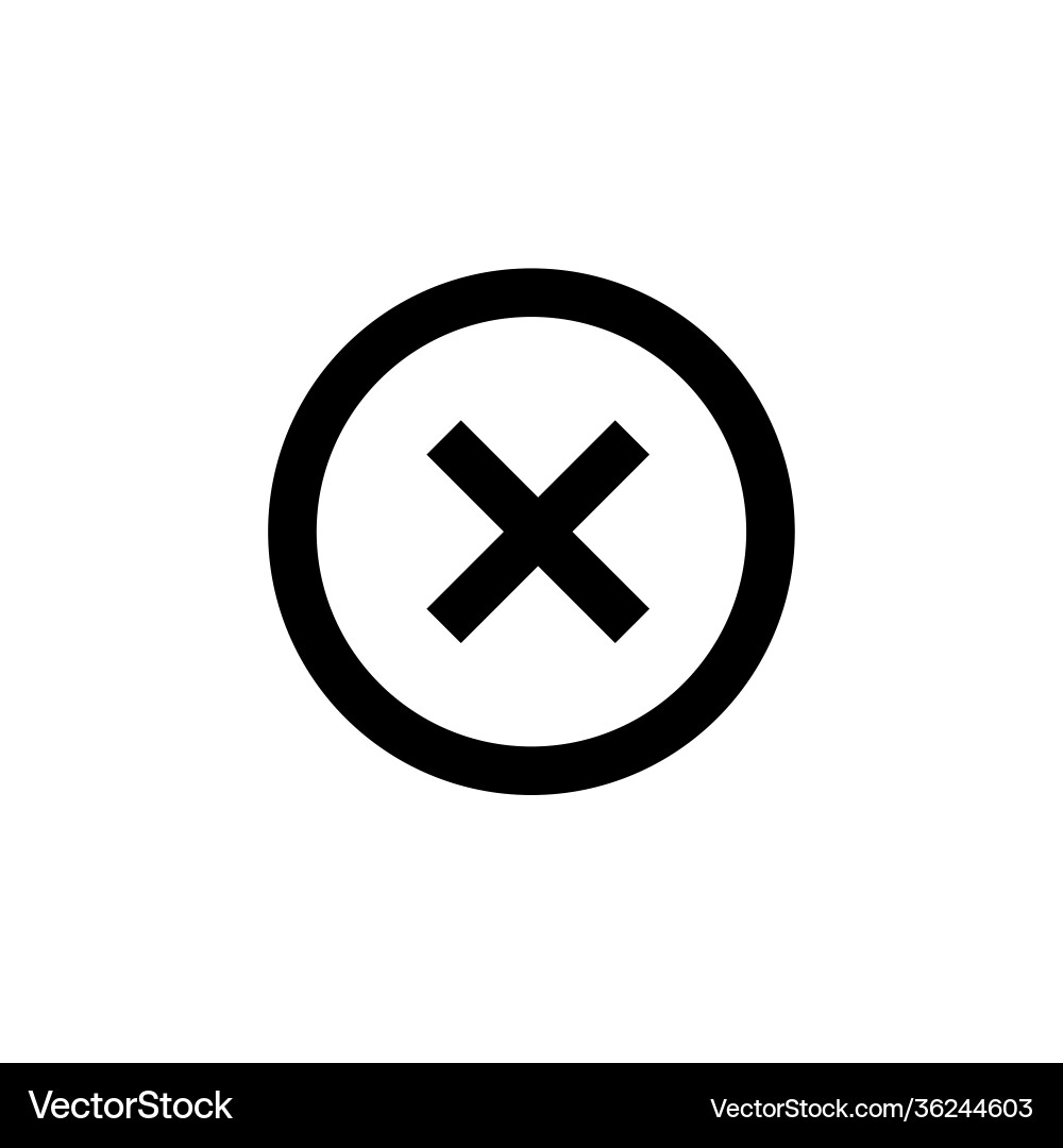 Delete line icon editable stroke simple mobile Delete line icon editable stroke simple mobile vector image