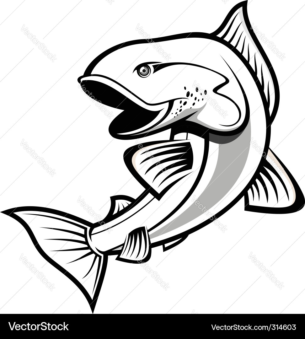 Fishing Symbol - Aquatic Icon vector image