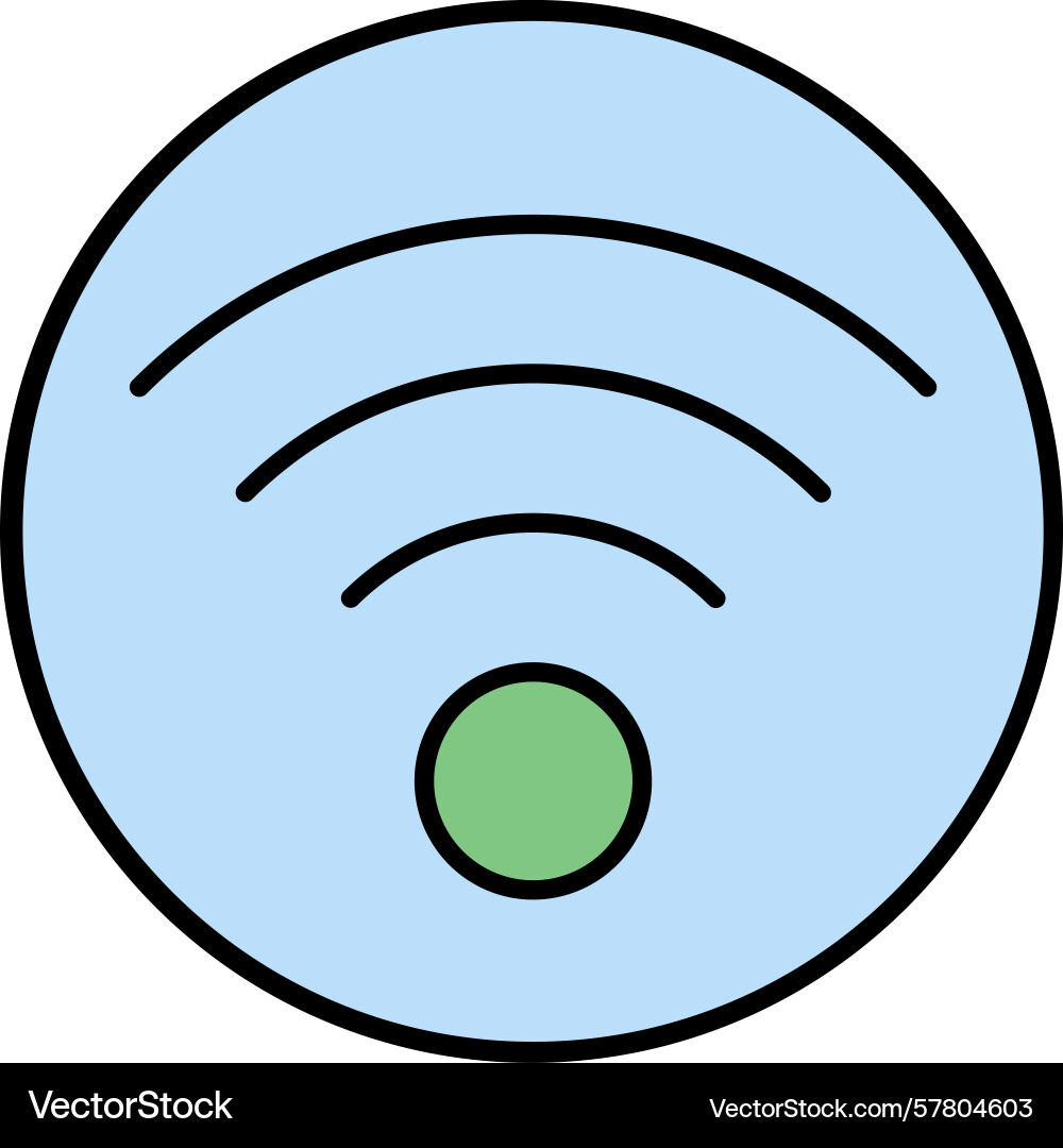 Internet connection line filled icon Vector Image