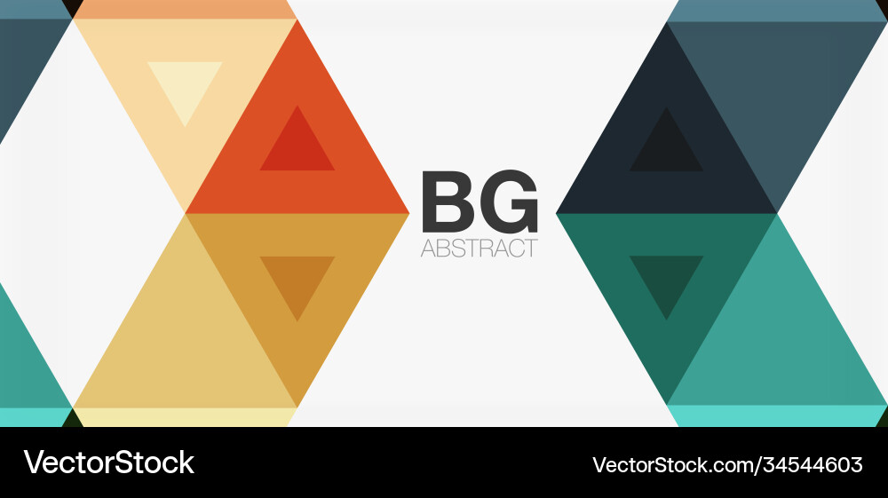 Mosaic triangle pattern abstract background Vector Image
