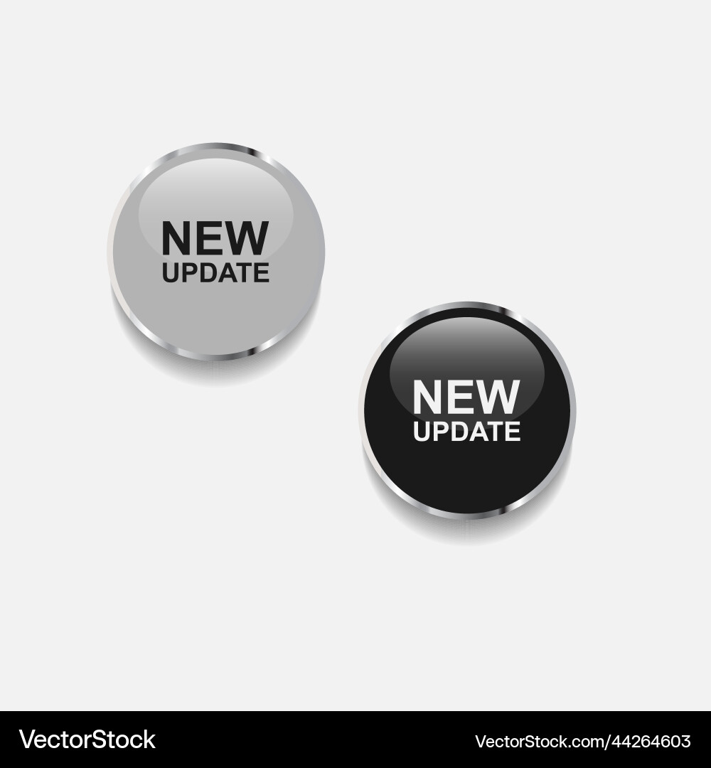 New update button Vector Image