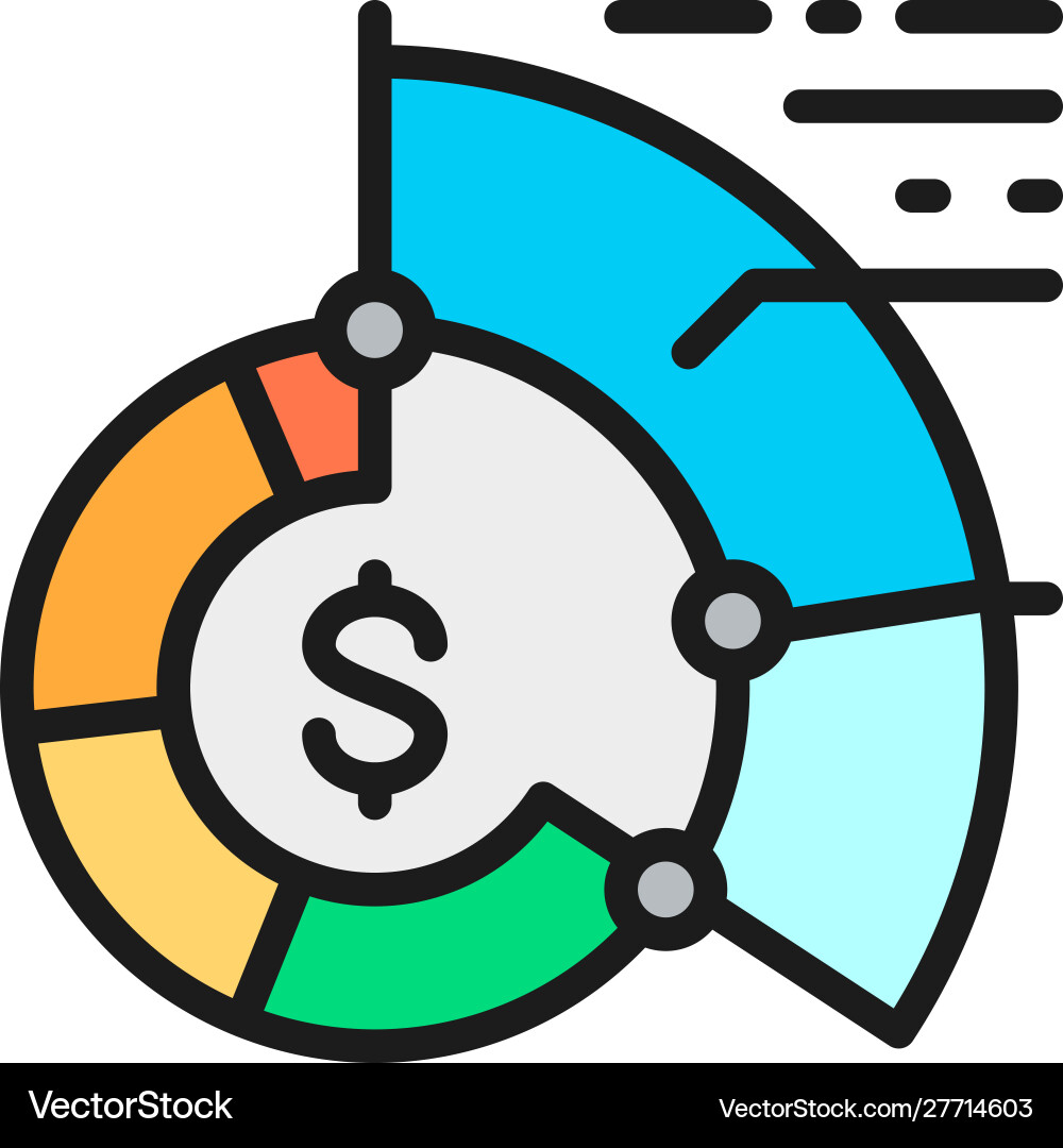 Statistics pie chart reports graph business Statistics pie chart reports graph business vector image