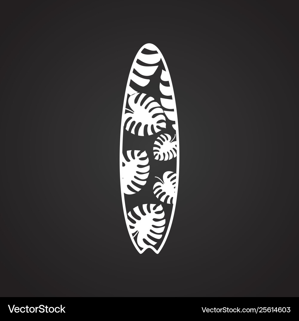 Surfboard icons on background for graphic and web Vector Image