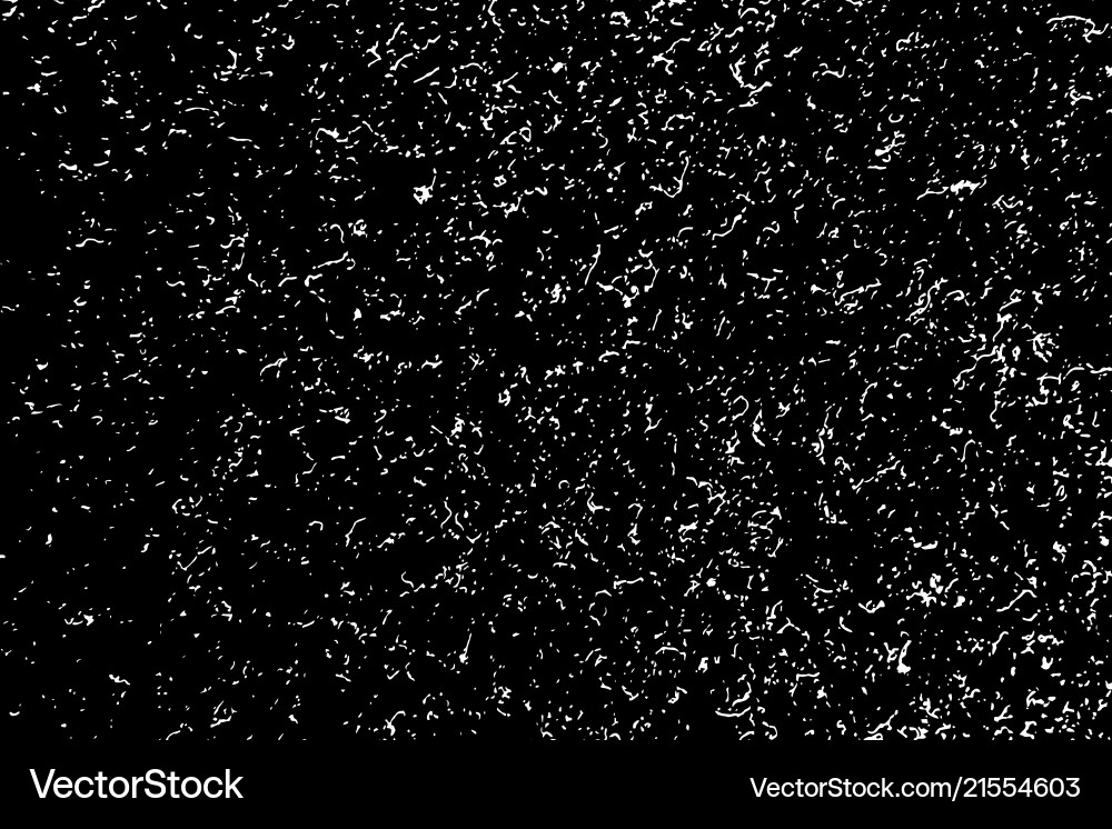 White grainy texture isolated on black background Vector Image