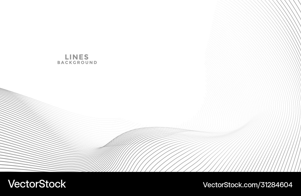 Abstract Flowing Lines Background Vector Image