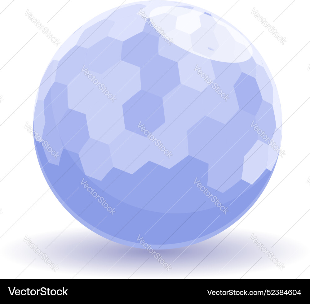 Blue abstract sphere rotating with honeycombs Blue abstract sphere rotating with honeycombs Vector Image