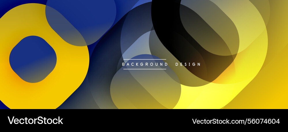 Circular abstract design with overlapping Vector Image