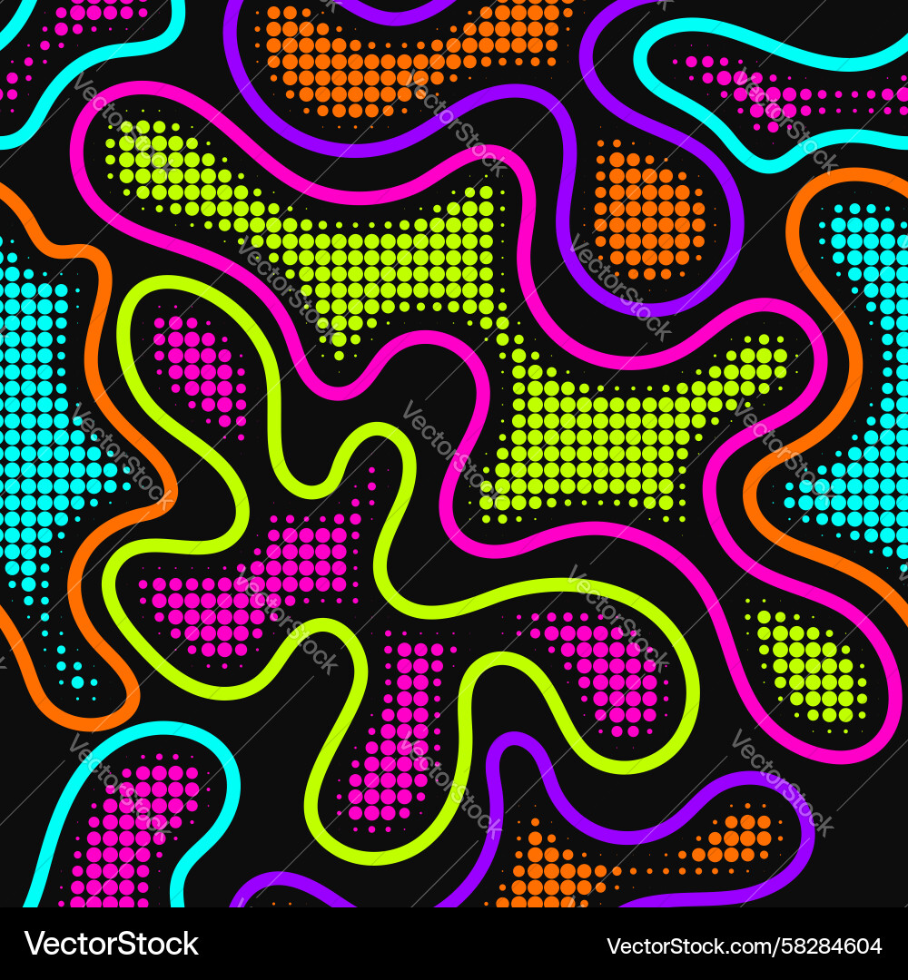 Fluid Shape Pattern Vector Image