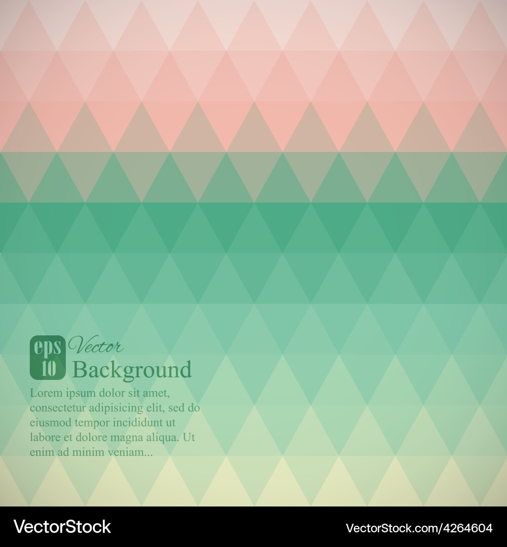 Geometric Triangle Pattern Background vector image