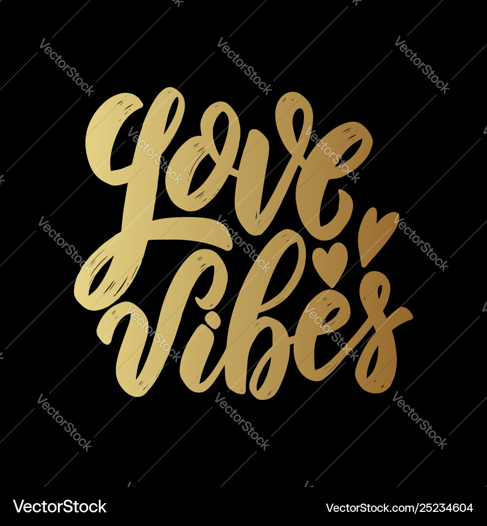 Liebe vibes Schriftmotivation Phrase für Poster Liebe vibes Schriftmotivation Phrase für Poster vektorbild