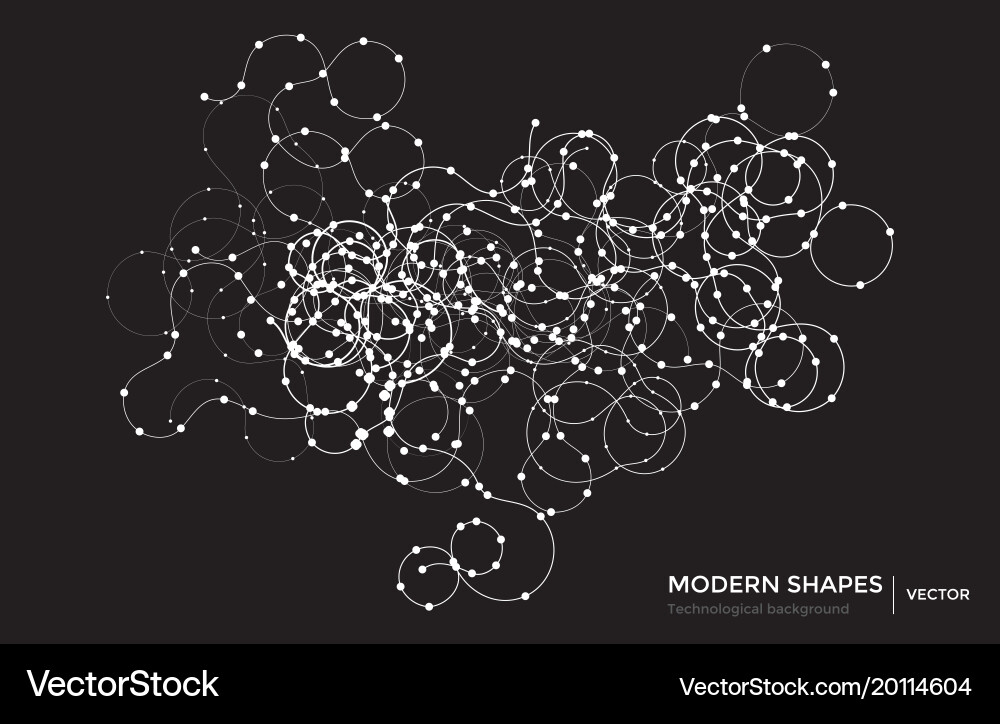 Networked Blockchain Technology Vector Image