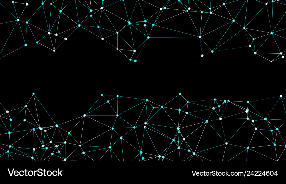 Neural Network Connection Diagram vector image