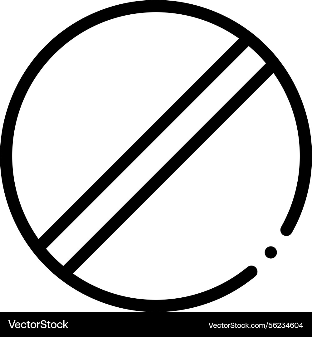 Pill icon thin linear style design isolated Vector Image