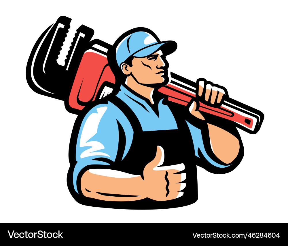 Plumbing Technician Logo vector image