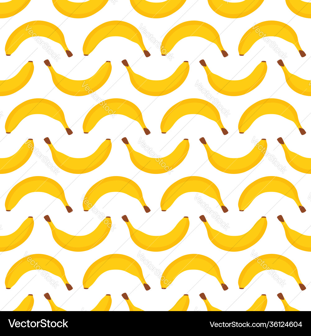 Seamless pattern with banana fruit Seamless pattern with banana fruit vector image
