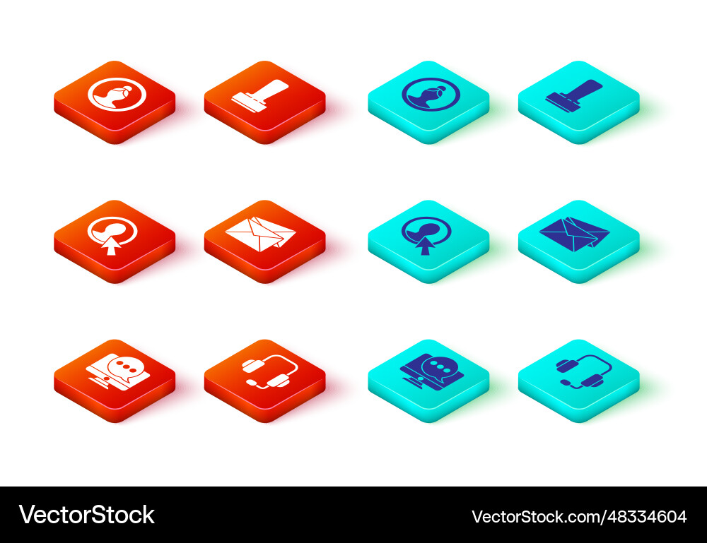 Set chat messages notification on monitor Set chat messages notification on monitor vector image