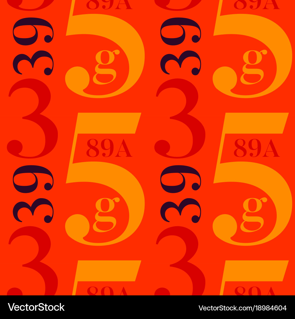 Simple typographic pattern vector image