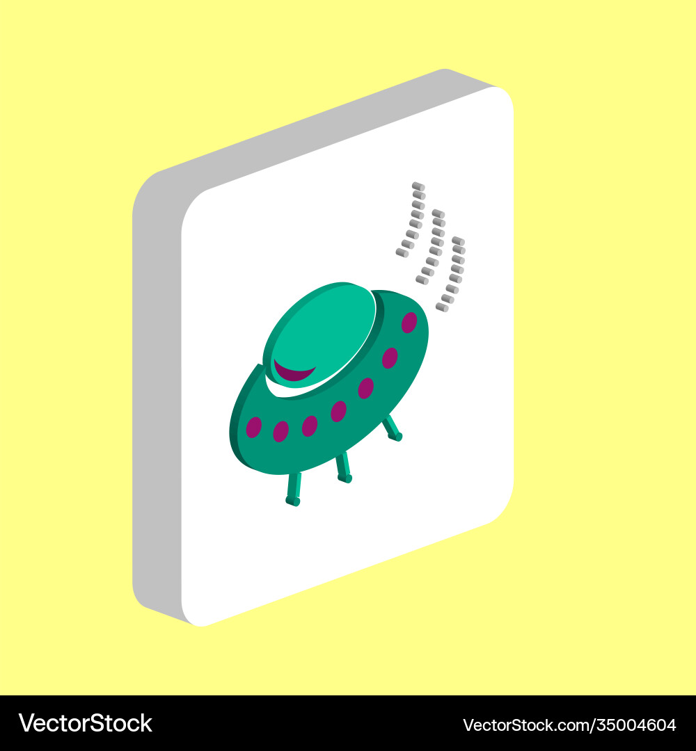 Ufo simple icon symbol design template for web Ufo simple icon symbol design template for web vector image