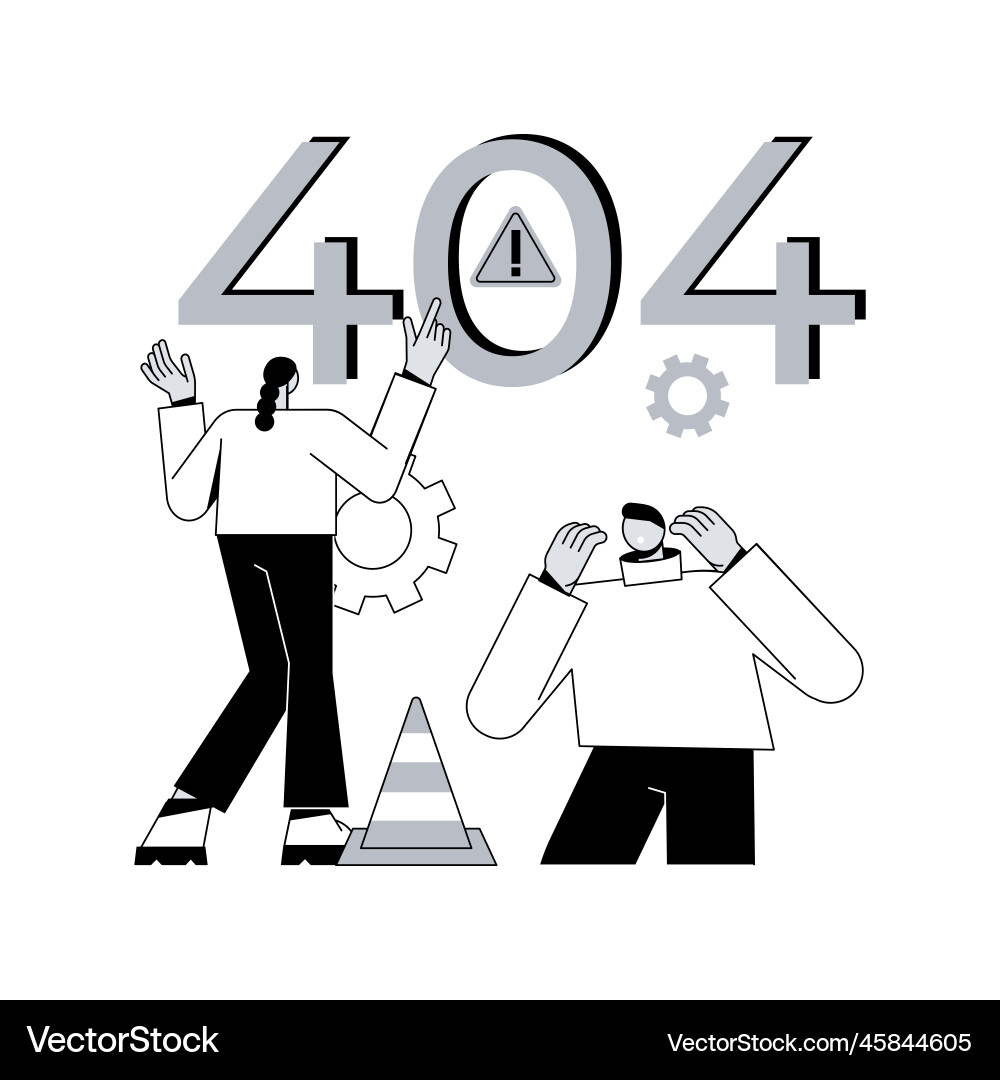 404 error abstract concept 404 error abstract concept vector image