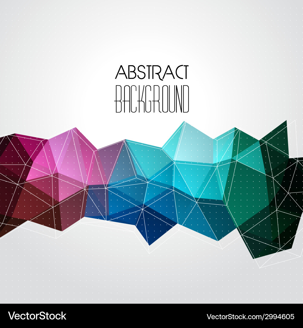 Abstract geometric background with triangle Vector Image