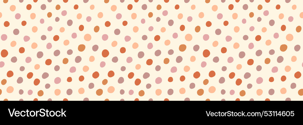 Boho Dot Seamless Pattern vector image