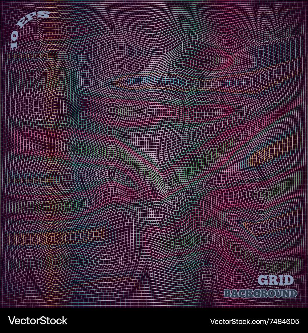Complex Mesh Grid Pattern Vector Image