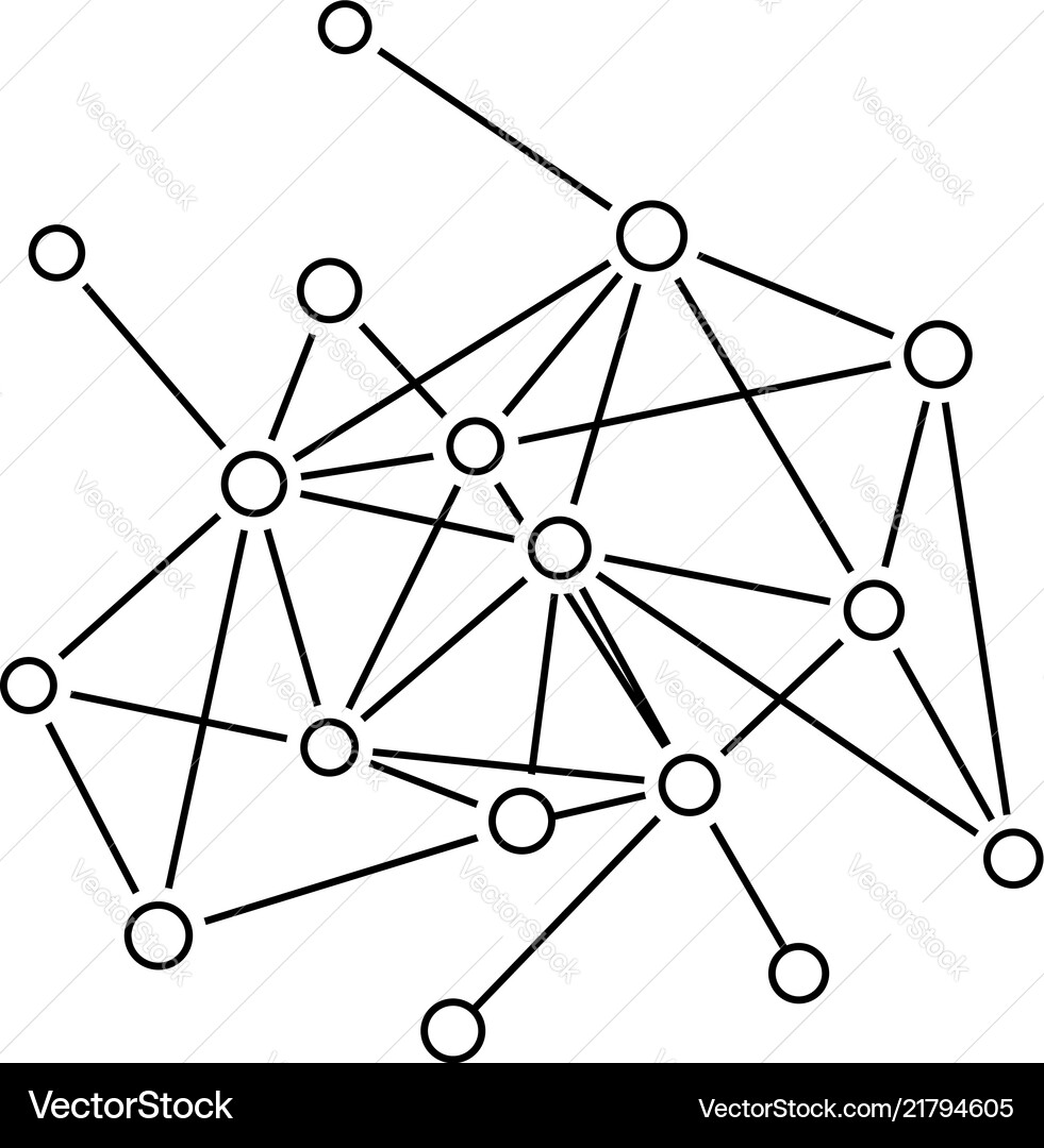 Connection net icon Connection net icon vector image