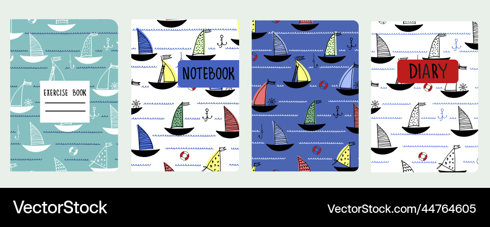 Cover page templates based on seamless patterns Cover page templates based on seamless patterns Vector Image