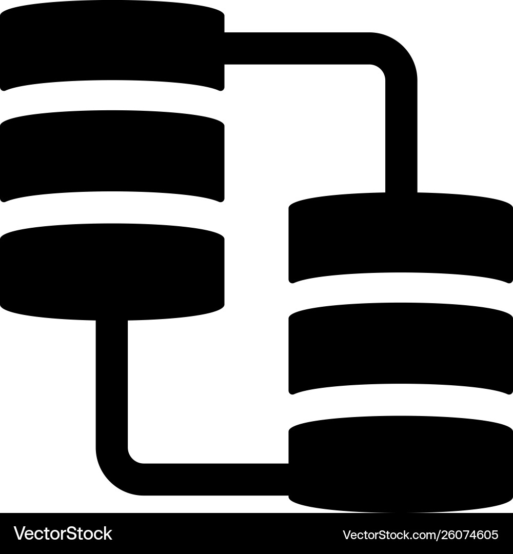 Data server network vector image