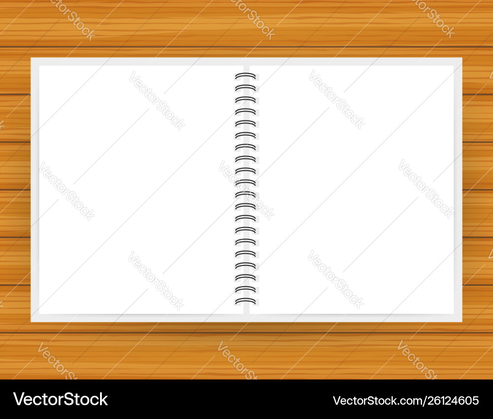 Notebook mockup with place for your image text Notebook mockup with place for your image text vector image