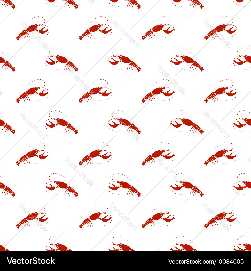 Red omar seamless pattern Vector Image