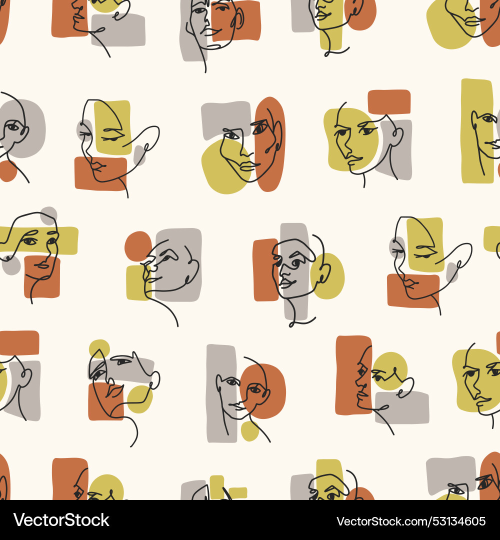 Repeatable pattern of continuous curve stylized Repeatable pattern of continuous curve stylized vector image