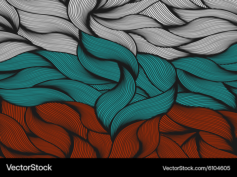 Russian flag pattern vector image