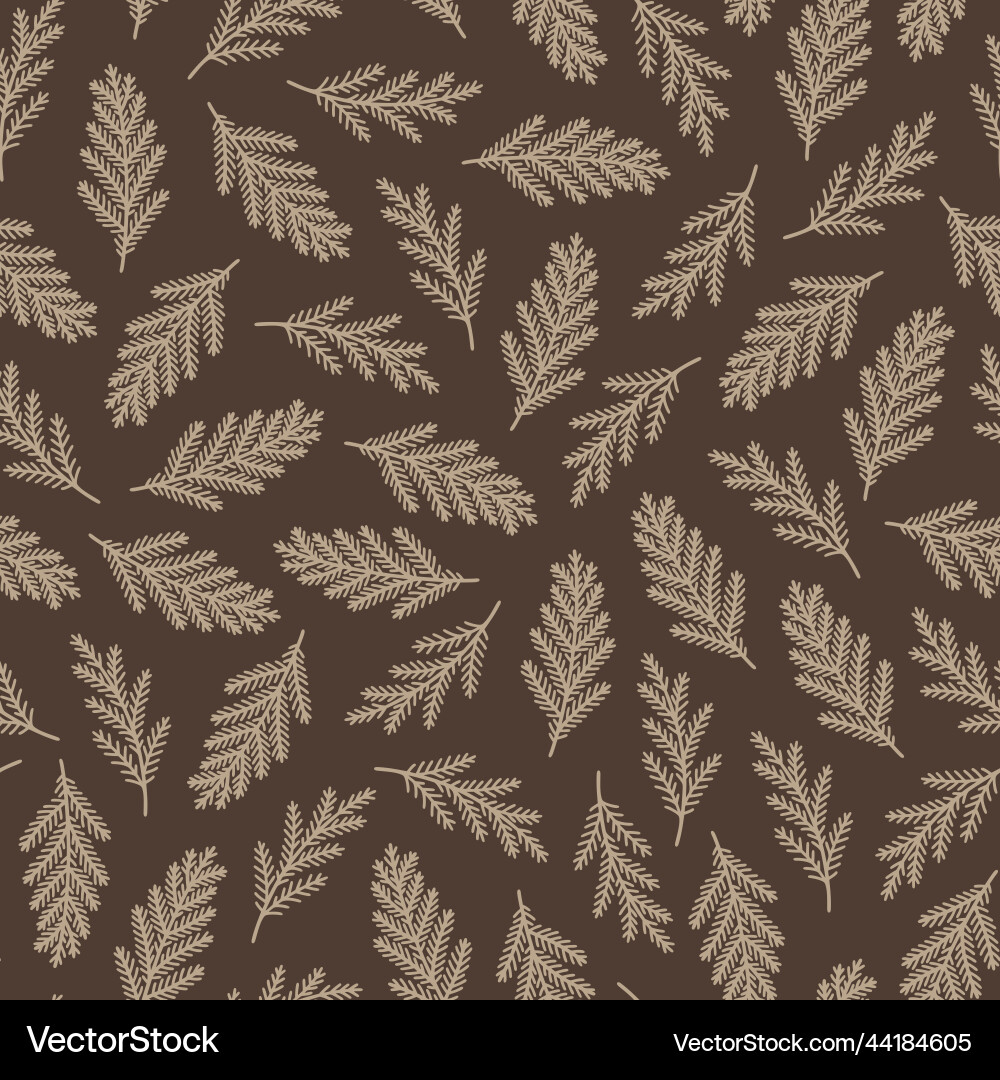 Seamless pattern with spruce branches Seamless pattern with spruce branches vector image