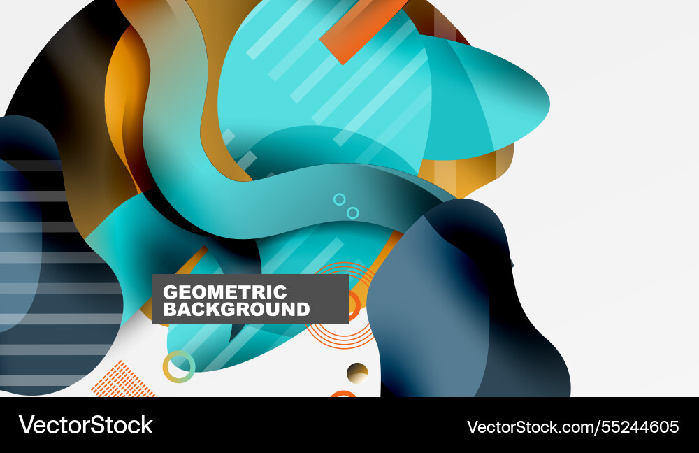 Vibrant abstract background overlapping shapes Vibrant abstract background overlapping shapes vector image