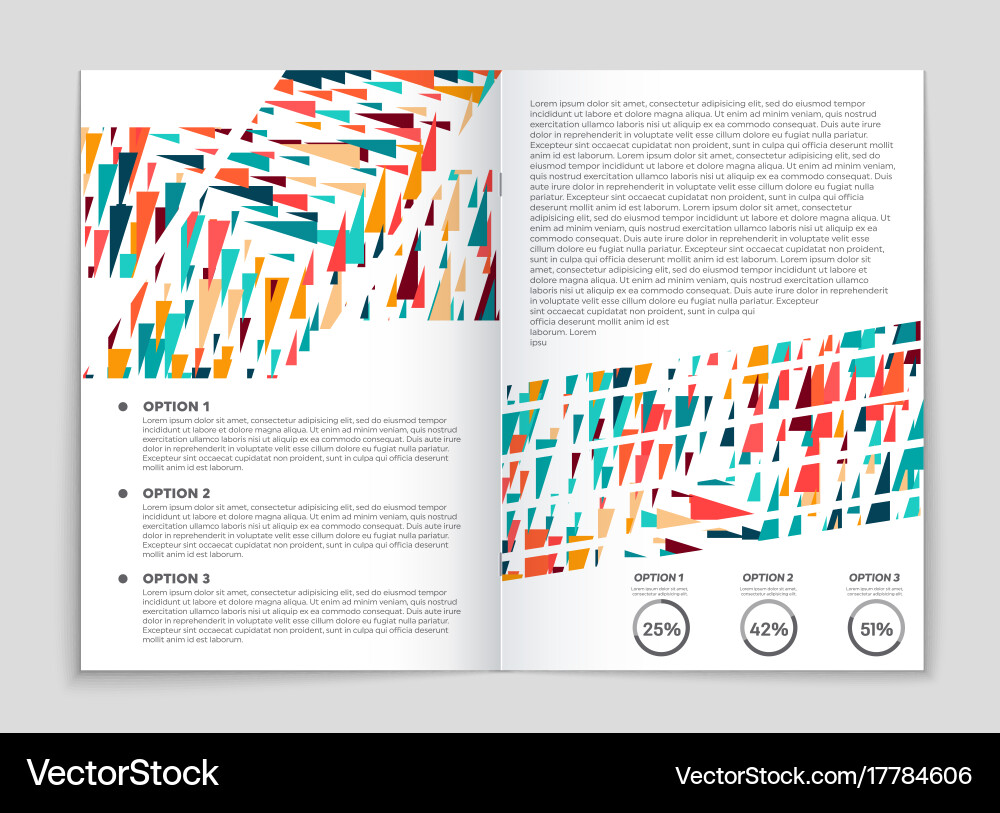 Abstract layout background set for art Vector Image