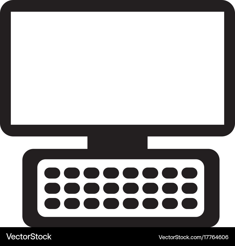 Computer keyboard device modern technology Vector Image