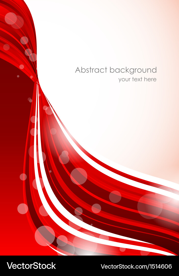 Dynamic Red Abstract Background vector image
