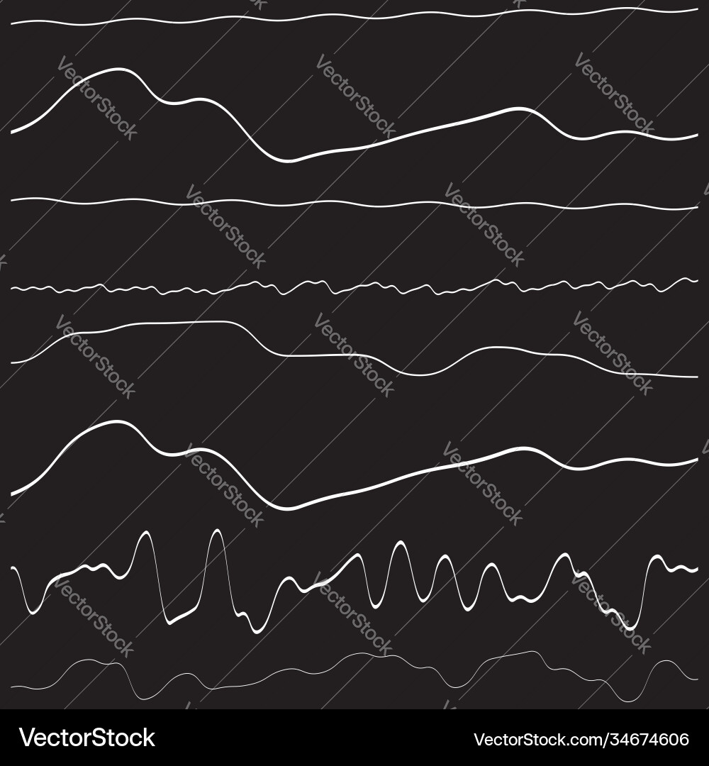 Irregular random wiggling squiggle waving wavy Irregular random wiggling squiggle waving wavy Vector Image