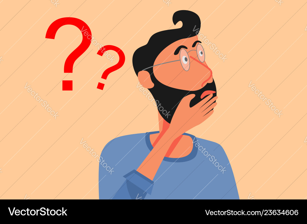 Man in ask vector image