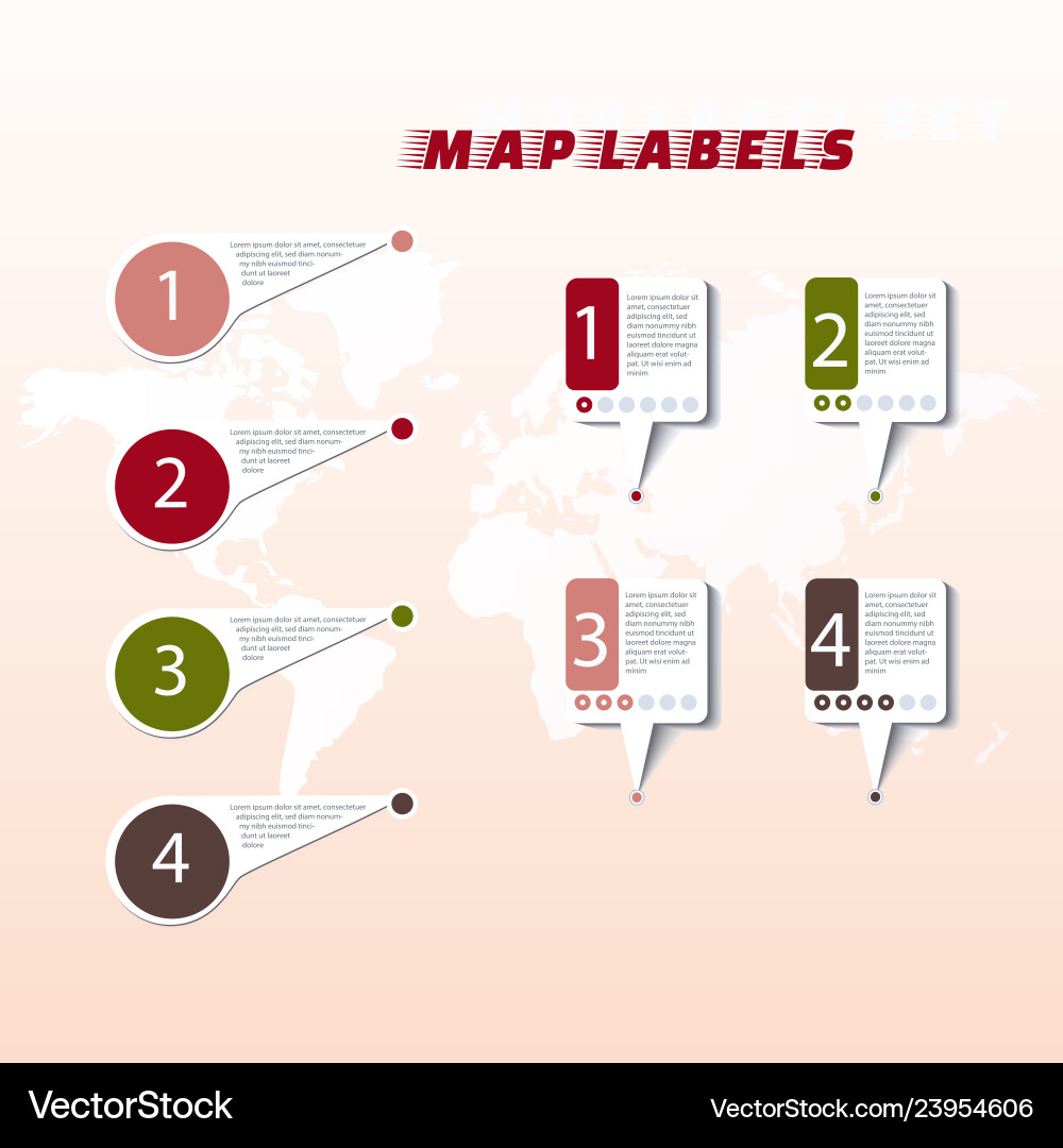 Set of colorful map markers pointer Vector Image