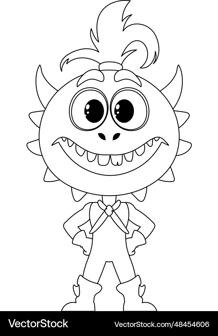 This is a strange and unique character from Vector Image
