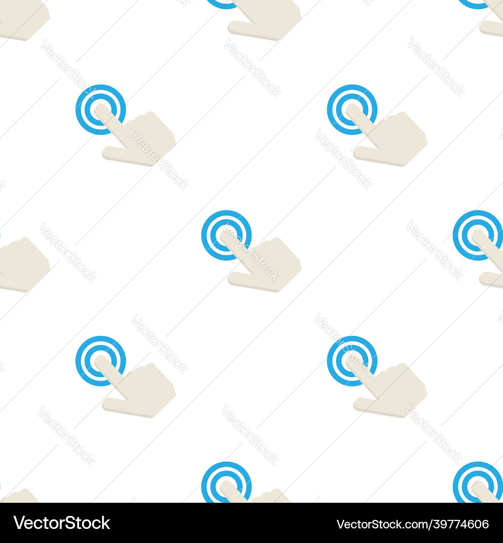 Touching cursor pattern seamless vector image