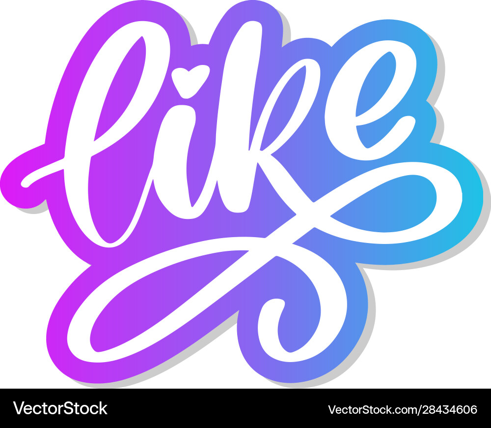 Trendy like letter great design for any purposes Trendy like letter great design for any purposes vector image