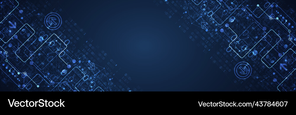 Abstract technology concept with binary code Abstract technology concept with binary code vector image