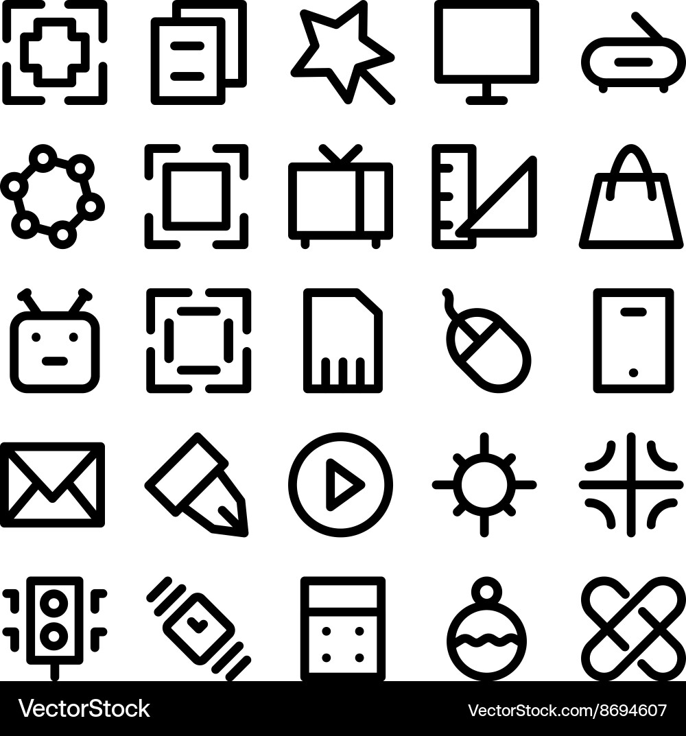 Design and development icons 1 Vector Image